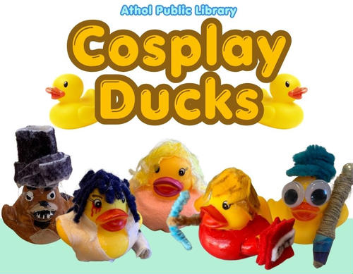 Example of rubber ducks.