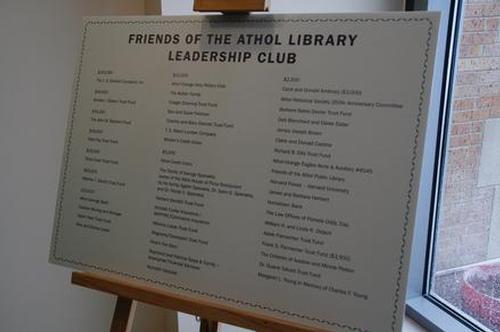Friends of the Athol Public Libary Leadership Club.