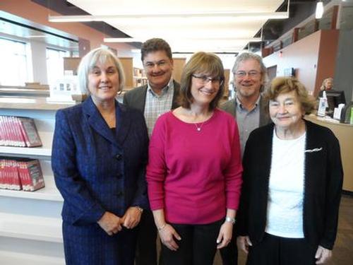 The Family of David Goldsher recently took a tour of the APL & donated $5,000 to set up a trust fund. The David Goldsher Friends of the Library Memorial Fund???.