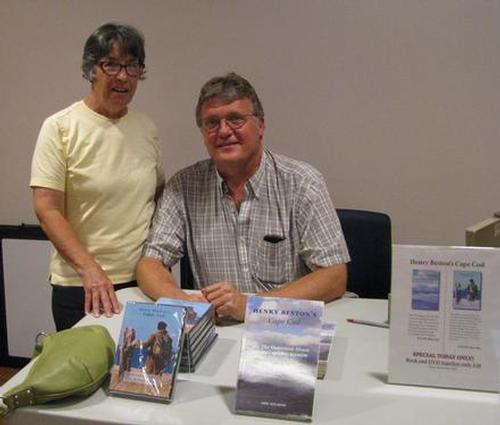Don Wilding, of the Henry Beston Society & Patsy Buck after the Henry Beston’s Cape Cod presentation on July 15, 2014.