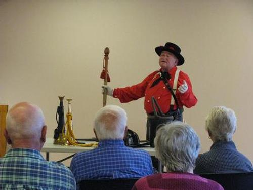 A Fireman of 1899 presentation given by William Moss in period dress @ the APL on August 14.