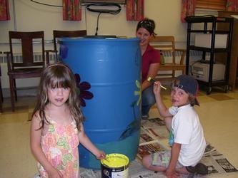 Rain Barrel Painting