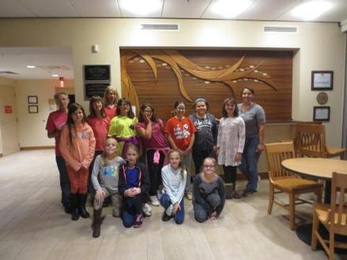 Girl Scout Troup 11297 had a special event at the library recently.