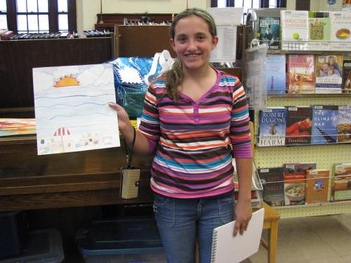 Melissa Leblanc, young adult drawing contest winner for July
