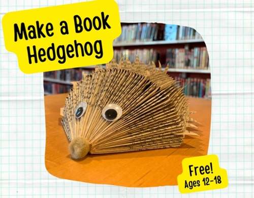 Book page Hedgehog.