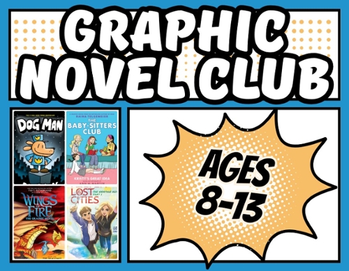 Examples of graphic novel book covers, Dog Man, etc.