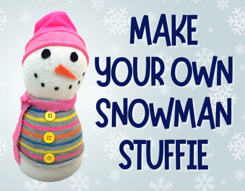Example of a snowman stuffie.