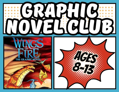 Image of the cover of the graphic novel and the age range 8-13.