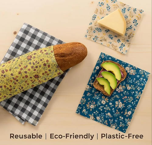 Examples of wraps for cheese, bread, and sandwiches.
