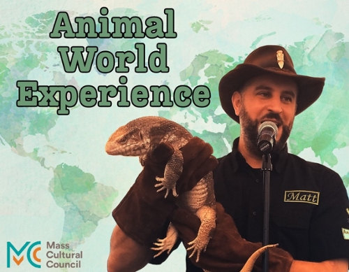 Large of a lizard and the Animal world guy.