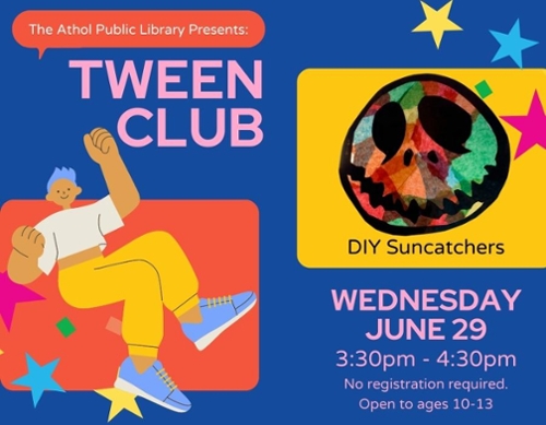 Tween club flyer to accompany the news item.