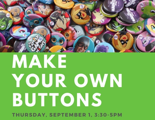 Many fun buttons to accompany the news item.