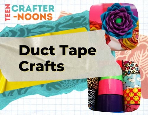 Teen Crafternoons flyer to accompany the news item.