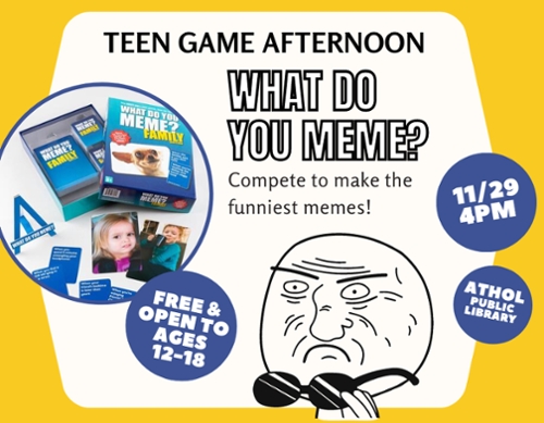 A MEME image to accompany the news item.