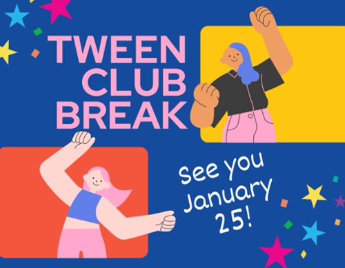 Cartoon tweens having fun.
