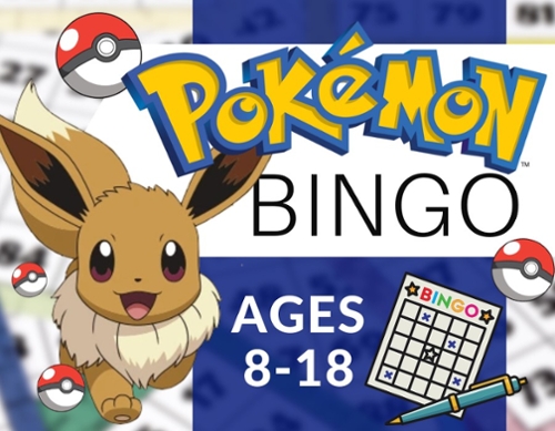 Poke balls with the acompanying age range for BINGO.