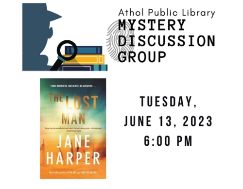 Book cover image and the Mystery group LOGO.