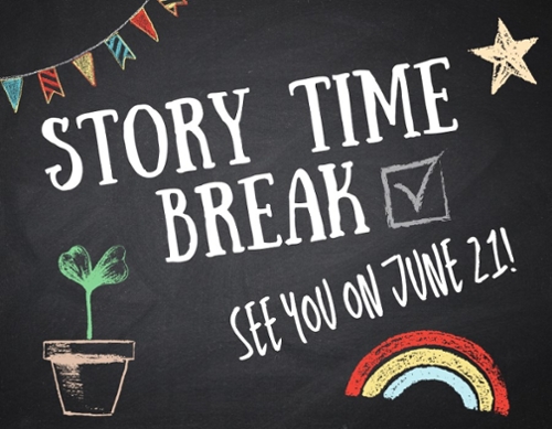 A chalk board with the same information as the news item.