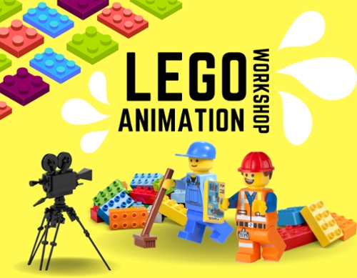 LEGO people with a LEGO Camera and LEGO bricks.