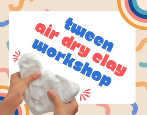 An image of hands with air dry clay