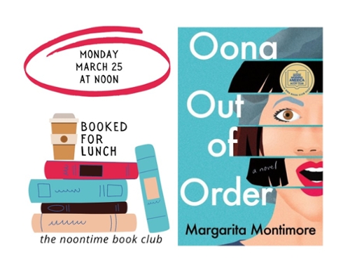 Book cover and the Booked For Lunch LOGO