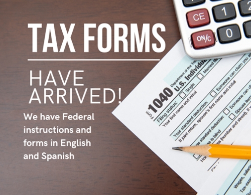 image of tax form 1040.