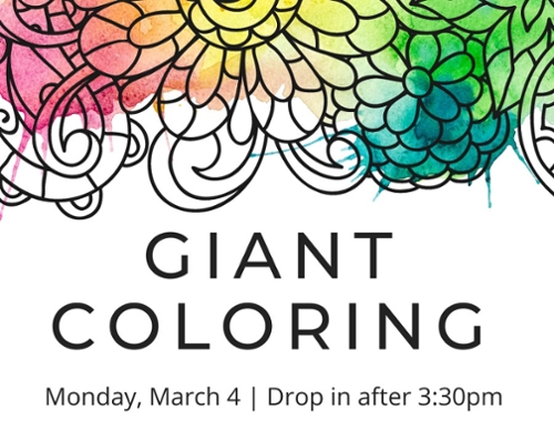 Example of coloring page with news text.