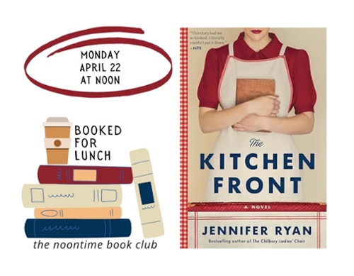 Book cover with the Booked For Lunch Logo