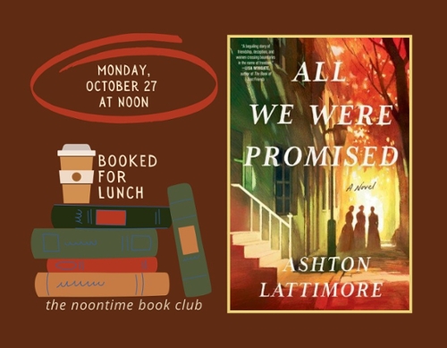 Booked for Lunch Logo and the book cover.